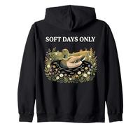 Soft Days Only Cute Duck Pond Cozy Nature Cottagecore Calma Sudadera con Capucha