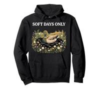Soft Days Only Cute Duck Pond Cozy Nature Cottagecore Calma Sudadera con Capucha