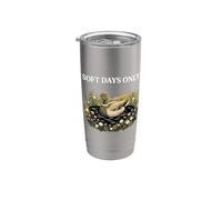 Soft Days Only Cute Duck Pond Cozy Nature Cottagecore Calma Vaso térmico de acero inoxidable de doble pared