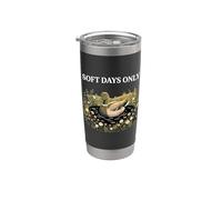 Soft Days Only Cute Duck Pond Cozy Nature Cottagecore Calma Vaso térmico de acero inoxidable de doble pared