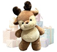 Soft Deer Plush Toy - Movable Legs Interactive for Stuffed Animal Home Decor | Cute Fawn Doll with Plush Figure, Stuffed Animal for Kids Adults Bedroom Living Room Sofa Office Car Indoor, 45x58cm