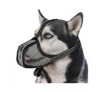 Soft Dog Muzzle, Breathable Mesh Dog Mask Muzzle for Large Dogs Anti Biting Barking Chewing, Pet No Bark Muzzle with Reflective & Adjustable Strap
