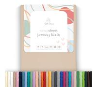 Soft Dream Sábana bajera ajustable 90 x 160 cm, color arena, 100% algodón peinado, calidad prémium, certificado Öko-Tex, fabricada en la UE