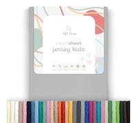 Soft Dream Sábana bajera ajustable 90 x 200 cm - gris claro - calidad premium - 100 % algodón peinado - OekoTex 100 - Fabricado en la UE - 90 x 200 gris claro