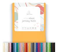 Soft Dream Sábana bajera ajustable de 80 x 160 cm, calidad premium, 100 % algodón peinado, sábana bajera ajustable para cuna infantil, certificado Öko-Tex, fabricada en la UE, soleado