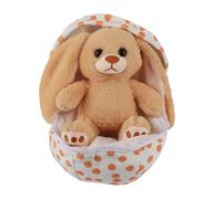 Soft Egg Plush - Easter Figurine for Celebration | Plush with PP Cotton Filling, Zip-Up Egg Design with Smooth Texture, Cute Stuffed Toy Ornament, Perfect for Nursery Bedroom Table Sofa