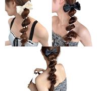 Soft Elastic Spiral Hair Ties for Women, Long Phone Cord Scrunchie Ties, Ponytail Hair Accessories for Girls, Coil Holders Hair Ties for Thin Thick, A Variety of Styles Available (C)