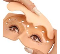 Soft Eyebrow Tattoo Practice Fakeskin, Replaceable Semi-Permanent Embroidery Eyebrow Tattoo Make Up Practice Pad, Silicone Three-Dimensional Facial Make Up Practice Skin (1 Set)