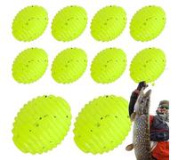Soft Fishing Lures, Jig Bait Kit, 15 X 12 cm/5,91 X 4,72 in Realistic Swim Action, Multi-Species Attraction, 10-Piece Portable Set, for Bass Trout Catfish Pond Offshore