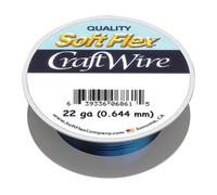 Soft Flex Alambre para manualidades de calibre 22, alambre de cobre de color permanente, 14 metros de alambre para hacer joyas