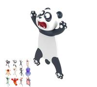 Soft Flexible PVC 3D Cartoon Animal Bookmarks,Fun Squishy Non-Slip Page Holders for Adults,Cute Reading Accessories as Creative Gifts for Book Lovers,Students,Office (Panda)