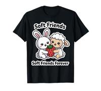 Soft Friends Forever, Linda Amistad Entre Conejo y Cordero Camiseta