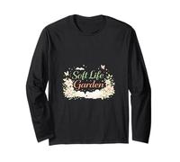 Soft Garden Estética Floral Calma Estilo de Vida Arte Manga Larga