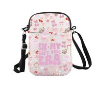 Soft Girl Gift in My Soft Girl Era - Bolsa de maquillaje para niña, regalo estético con lazo rosa, regalo suave para niña, Soft Girl Era Cr Eu, Bolsa de cosméticos con impresión