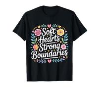 Soft Hearts Strong Boundaries Fuerza de la emoción - Camiseta