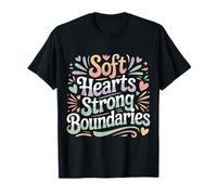 Soft Hearts Strong Boundaries Fuerza de la emoción |- Camiseta