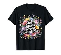 Soft Hearts Strong Boundaries Fuerza de la emoción - Camiseta