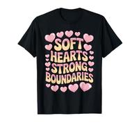 Soft Hearts Strong Boundaries Fuerza de la emoción Camiseta