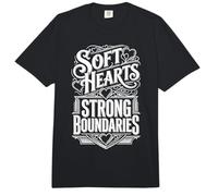 Soft Hearts Strong Boundaries Fuerza de la emoción |- Comfort Colors Adult Heavyweight T-Shirt