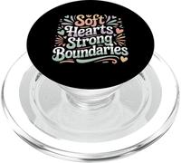 Soft Hearts Strong Boundaries Fuerza de la emoción |- PopSockets PopGrip para MagSafe