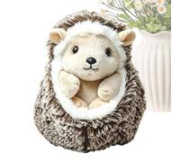Soft Hedgehog Plush Adorable Animal Ornament Realistic Companion | Calming Funny Decor for Kids Boys Girls Living Room Bedroom Wall Shelf Travel Party Christmas