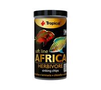 Soft Line Africa Herbivore Size M 100ml / 52g - el alimento Blando en Forma de Chips alimenticios Que se Hunden para los Peces africanos herbívoros y omnívoros