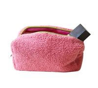 Soft Makeup Bag, Travel Toiletry Storage Pouch, 7.48x3.54x3.54 Inches, Portable Cosmetic Organizer, Lightweight Protective, Waterproof Makeup Case for Women, Wife (Multicolor)