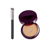 Soft Matte Cream Concealer, Full-Coverage Waterproof Moisturizing Hydrating Foundation, Color Correcting Cream with Makeup Brushes, Hydrating Long-Lasting Concealer For All Skin (Dark, 13.5g)