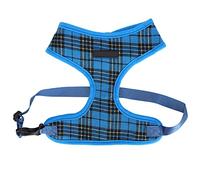 Soft Mesh Dog Harness for Small Medium Dogs | Breathable Vest with Quick - Release & Adjustable Straps | Reflective Night Visibility/Walking/Training | D - Ring Leash (M)