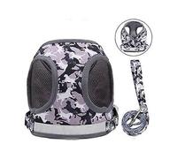 Soft Mesh Dog Harness Pet Puppy Comfort Padded Vest No Pull Harnesses No Choke Reflective Adjustable with Dog Leash for Small Dogs Easy Walking, Train