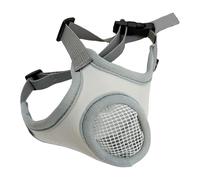 Soft Muzzle - Puppy Mouth Cover, Adjustable Dimensions with Comfort Padding, Transpirable Nylon Mesh, Gentle Training Restraint, Pet Parents Animal Lovers Trainers Groomers Vet Visits Daily