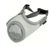 Soft Muzzle - Puppy Mouth Cover, Adjustable Dimensions with Comfort Padding, Transpirable Nylon Mesh, Gentle Training Restraint, Pet Parents Animal Lovers Trainers Groomers Vet Visits Daily