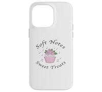 Soft Notes Sweet Treats Coquette Estética Cupcakes & Roses Carcasa para iPhone 14 Pro MAX