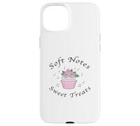 Soft Notes Sweet Treats Coquette Estética Cupcakes & Roses Carcasa para iPhone 15 Plus