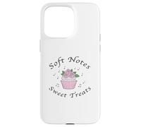 Soft Notes Sweet Treats Coquette Estética Cupcakes & Roses Carcasa para iPhone 15 Pro MAX