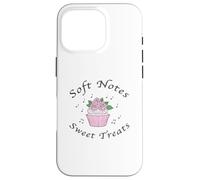 Soft Notes Sweet Treats Coquette Estética Cupcakes & Roses Carcasa para iPhone 16 Pro