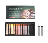 Soft pasteles de arte cuadrado Pintura de pigmento Pigment Pastel Home School Office (negro) (Color)