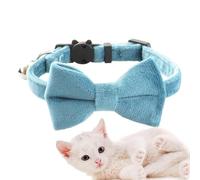 Soft Pet Collar, Bell Charm Dog Cat Neckband, 11.02x0.39 Inches Adjustable Fit Strap with Secure Buckle, Comfort Accessory Gear, Cute Decorative Style Wear, Travel Use for Walking