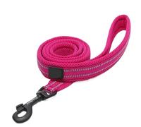 Soft Pet Leash - Reflective Nylon Mesh Padded Walking Training(fucsia, XS 1 cm x 200 cm)