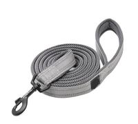 Soft Pet Leash - Reflective Nylon Mesh Padded Walking Training(Gray, M 2 cm x 200 cm)