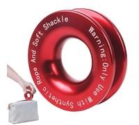 Soft Shackle Recovery Kit - 41, 000 lbs Aluminum Soft Shackle Ring | Heavy Duty Snatch Block Pulley, Winch Accessories Kit for Truck Vehicle Towing Recovery