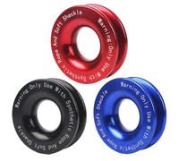 Soft Shackle Snatch Ring - 41000 Lbs Recovery Hook, Heavy Duty Pulley, Rust Proof Snatch Block | Towing Ring Winch Accessories Kit for ATV Off Road Truck Trailer Utility Adventure