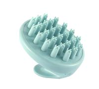 Soft Silicone Scrubber, Scalp Massage Brush Cleaner, Flexible Bristle Hair Washer Tool, Deep Clean Shower Scrubber Device, Ergonomic Grip Bath Accessory, Hair Care Rutine Tool for Wet Dry Use