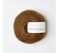 Soft Silk Mohair Knitting for Olive (Ocher Brown)
