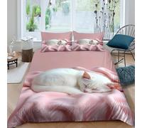 Soft Sleeping Style Funda Edredon Microfibra Juego de Ropa de Cama de 3 Piezas Impresión 3D Cierre de Soft Sleeping Estilo Funda de Edredón Funda de Almohada a Juego for Adultos Single（140x200cm）