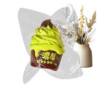 Soft Squeeze Toy, Slow Rebound Ice Cream Fidget, 3.14x1.96x1.18inch Stress Relief Toys with Squish Feel, Portable PU Foam Enrichment Toy, Cute Dessert Design Style, Kids Play Use
