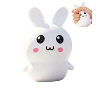 Soft Squeeze Toys, Elastic Bunny Doll, 9.84 Inches Ultra Plush, Interactive Fidget Game with Grip, Stress Relief Gadget with Modern Design, Home Accessories for Kids Teens Adults Women Men Birthday