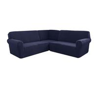Soft Stretch L Shaped Corner Sofa Cover Thick & Durable Sectional Couch Protector Machine Washable Perfect for Home Cafe Club & Restaurant Fits 5 Seater