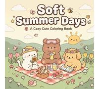 Soft Summer Days: A Cozy and Cute Summer Coloring Book with 40+ Relaxing and Easy Designs