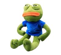 Soft Toddler Anime Stuffed Sad Frog Doll | Pepe The Frog Sad Plush,Cartoon Plush Toy Comfortable Touch For Indoor Easter Christmas Birthday Valentine Toddler Boy Girl Baby